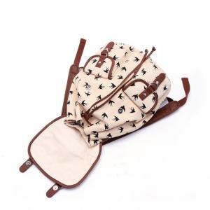 Swallow Printed Canvas Leisure Backpack