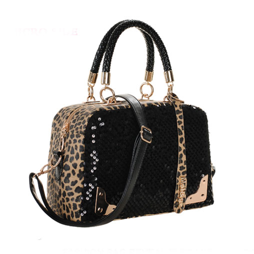 Cool Leopard Sequins Handbag & Shoulder Bag