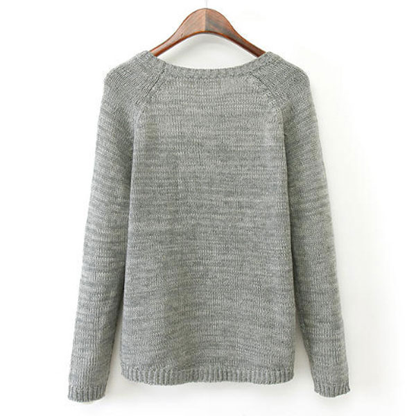 Irregular Button Knit Cardigan
