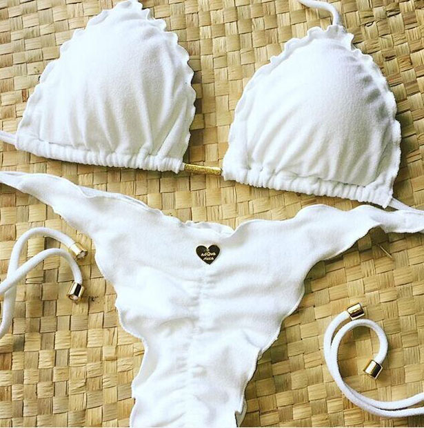 Brazil White Color Sexy Bikini Set Swimsuit Beach Bathing Suits For ...