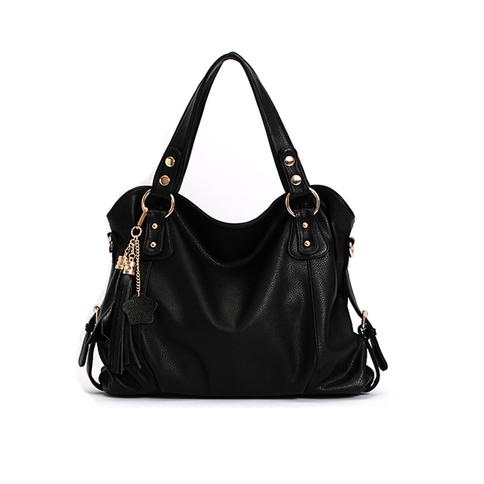 formal black purse