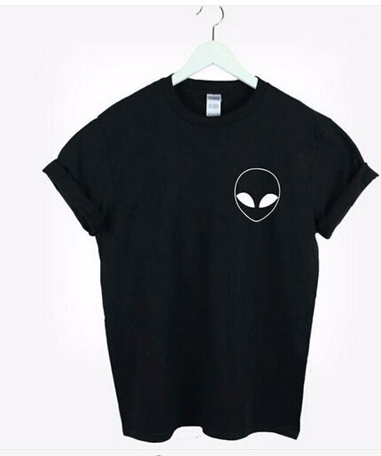 black alien t shirt